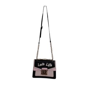 Aldo Black and Pink 'Love Life' Crossbody Bag